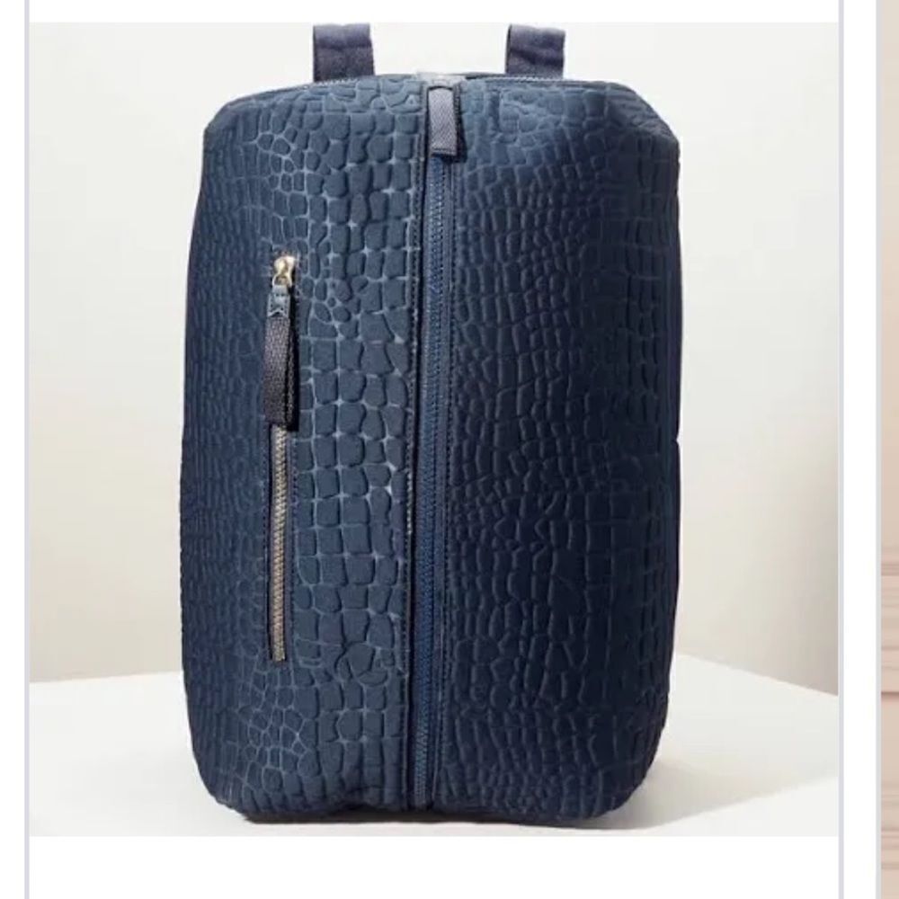 Stella & Dot Navy Textured Backpack Carry-on Bag